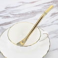thumbnail image 4 of 5pcs Stainless Steel Straw Filter Spoon, Loose Leaf Tea Strainer, Tea Straw For Drinking Coffee, Cocktail, With 5 Cleaning Brush (cy), 4 of 5