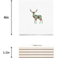 thumbnail image 3 of FMSHPON Merry Christmas Elk Set of 6 Coaster for Drinks, Absorbent Ceramic Stone Coasters Cup Mat with Cork Base for Home Kitchen Room Coffee Table Bar Decor, 3 of 4