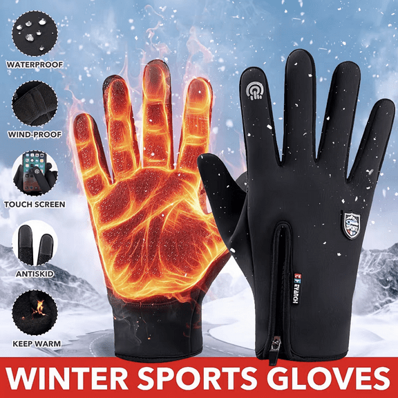 Winter Gloves Touchscreen Warm Gloves Insulated Anti-Slip Windproof Waterproof Thermal Ski Gloves for Men Women Cycling Riding Running