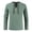 Green, variant on Men's Fashion Cotton and Linen Blend 3/4 Sleeve Top, Hippie Style Tie-Detail Shirt for Yoga, Boho Looks, and Casual Comfort Wear,Green M
