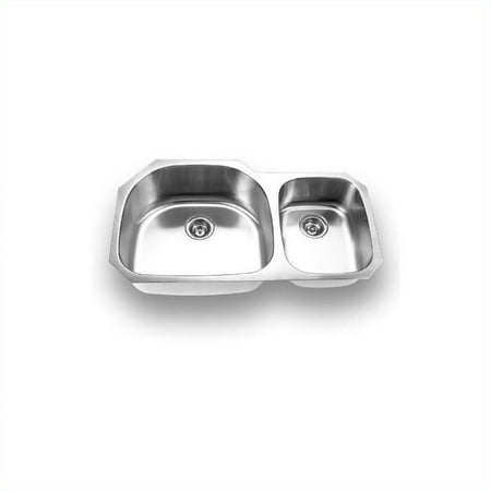 UPC 845805005474 product image for Yosemite MAG3720 18 Gauge Stainless Steel Undermount Double Bowl Sink | upcitemdb.com