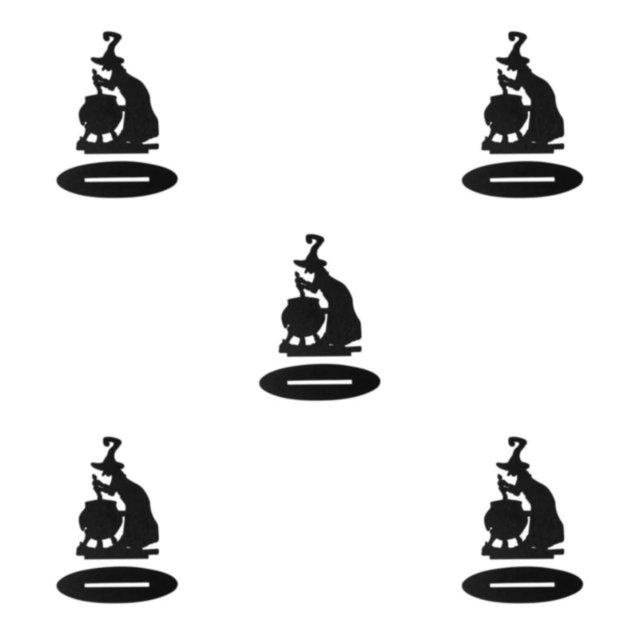 Maytalsory 1/2/3/5 Unique New Halloween Black Riding Witch - Exquisite Workmanship Fashionable And Festive Making Boiler Witch 5PCS