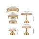 thumbnail image 5 of Juego de 6 soportes para tartas, bandeja para servir, plato de metal para tartas, plato de exhibición para postres, para celebraciones, fiestas, mesas, 5 of 5