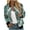 195#Multicolor, variant on Ftwytp Jackets for Women Fashion Color Blocked Long Sleeves Zipper Jackets with Pockets Casual Boho Style Jacket Comfortable Hoodless Cardigans
