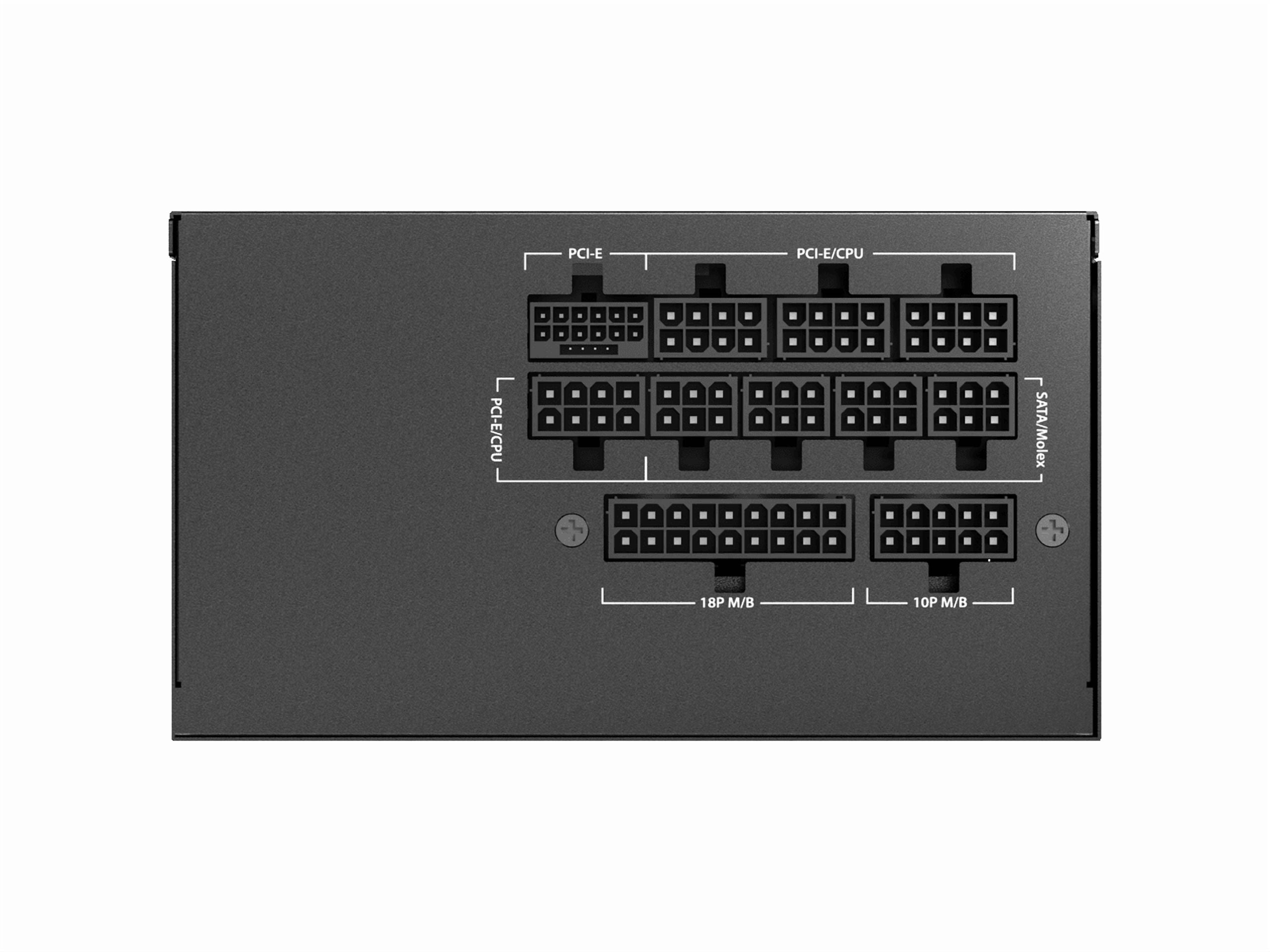 ANTEC GSK750 V2 ATX3.1, 750W Full Modular PSU, 80 PLUS Gold Certified, PCIE 5.1 Support, PhaseWave Design, Zero RPM Manager, 120mm Silent Fan, 10-Year Warranty, High-Quality Braided Cable