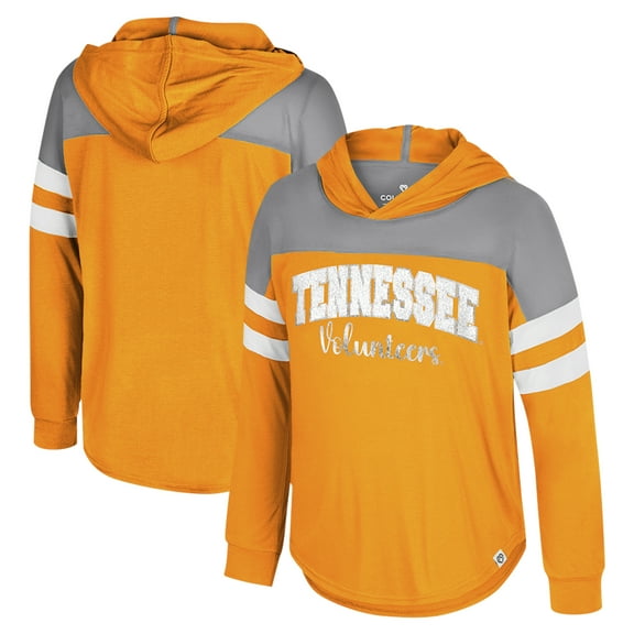 Girls Youth Colosseum Tennessee Orange Tennessee Volunteers Reflection Hoodie Long Sleeve T-Shirt
