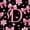 Pink Black D, variant on Erosebridal Pink Bows Girls Twin Comforter Sets,Letter R Monogrammed Bedding Set For Girls Kids,Reversible black,2 Pieces