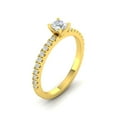 thumbnail image 2 of 1/2 Carat TW Round Natural Diamond Engagement Rings in 10k Yellow Gold, 2 of 5