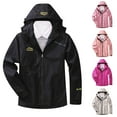 thumbnail image 3 of EQWLJWE Manteau de Pluie Imperméable pour Femmes avec Capuche Léger Couple Printemps Automne Imperméable à Capuche pour Randonnée Voyage Plein Air Manteaux d'Hiver pour Femmes 2023, 3 of 3