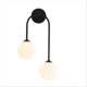 thumbnail image 1 of 2-Light Glass Globe Decorative Wall Lamp Vanity Light B Warm Light, 1 of 5