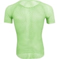 thumbnail image 3 of YLSDY Men's Fishnet Shirt Mens Fishnet Top Mesh Transparent Long Sleeve Muscle T-Shirt Net Undershirt Top Green L, 3 of 4