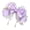Purple, variant on Large Lace Bows Faux Pearls Fringe Gothic Hair Clip ElegantAn1meStyle Accessory