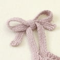 thumbnail image 3 of Baby Bodysuit Cute Newborn Girl Outfits Clothes Tops Fashion Summer Toddler Infant Strap Jumpsuit Solid Knitted Kids Onesie 0-2Y, 3 of 6