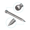 thumbnail image 4 of Finishing Nails 50 Pack 25mm 1 Inch Hand-Drive Hardware Carbon Steel Lost Head Nails, 4 of 5