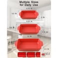 thumbnail image 3 of Casserole Dish, Ceramic Baking Dish for Oven, Extra Large Lasagna Pans for Cooking Oven Safe, Rectangular Bakeware set of 3, Bakers & Casseroles With Handles, 14.5 x 8 x 2.75 Inches, Red, 3 of 6