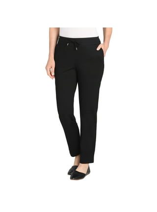 Dalia Women's Pull-On Ponte Pant with Built-in Tummy Control Panel :  : Clothing, Shoes & Accessories