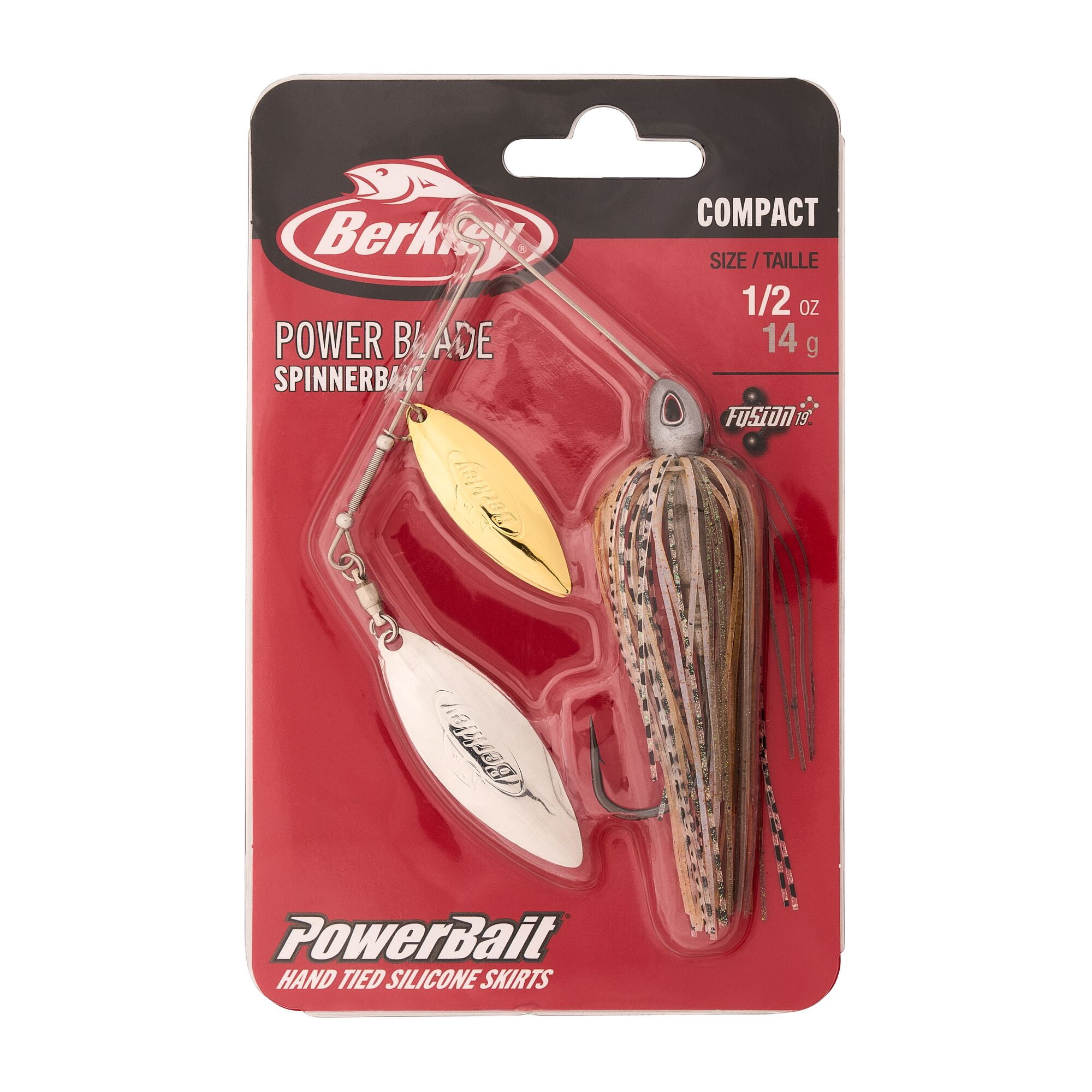 Berkley Power® Blade Compact, Spinnerbaits, Silver Bullet/Gold + Silver (1-count)