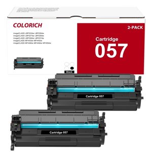 Colorich 057 057H Toner Cartridge 2-Pack for Canon