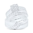 thumbnail image 3 of 14Kt White Gold 5/8 Ctw Natural Diamond Round Trio Set, Womens Size: 5.5 / Mens Size: 9, 3 of 3