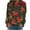 1Red, variant on PuLe Sweatshirts Women's Casual Maple Leaf Print Crewneck 2024 Fall Winter Fashion Long Sleeve Graphic Loose Jumpers Tops