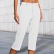 thumbnail image 1 of WILLBEST Pantalones Casuales para Mujer con Bolsillos y Botones, Pantalones Capri Elásticos para Uso Diario y Estilo. Extra Grande, 1 of 5