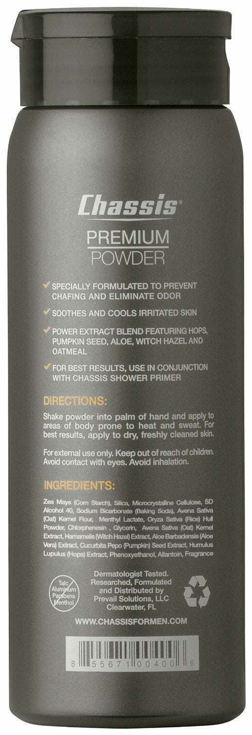 Chassis Premium Powder Original Fresh Scent, 4 oz