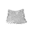 thumbnail image 4 of Traje de baño BLESIY corta de lentejuelas con cadena corporal para fiesta club, 4 of 7
