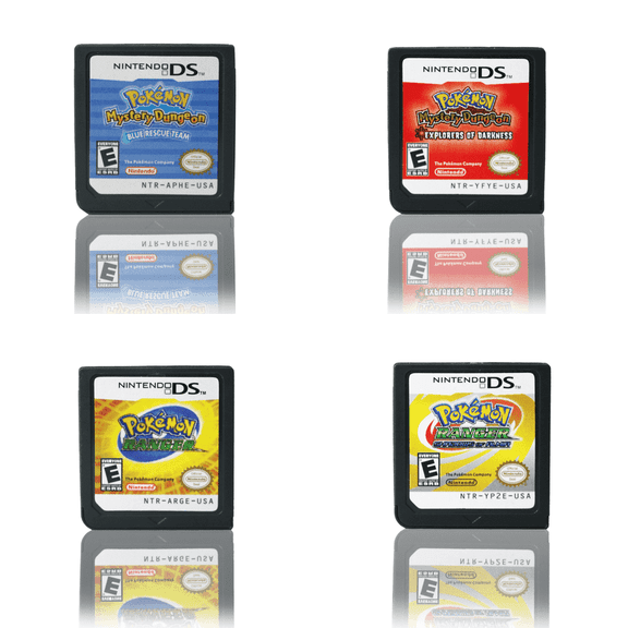 NDS Game Cartridge Pokemon 4 pcs set - (US Version) DS Game