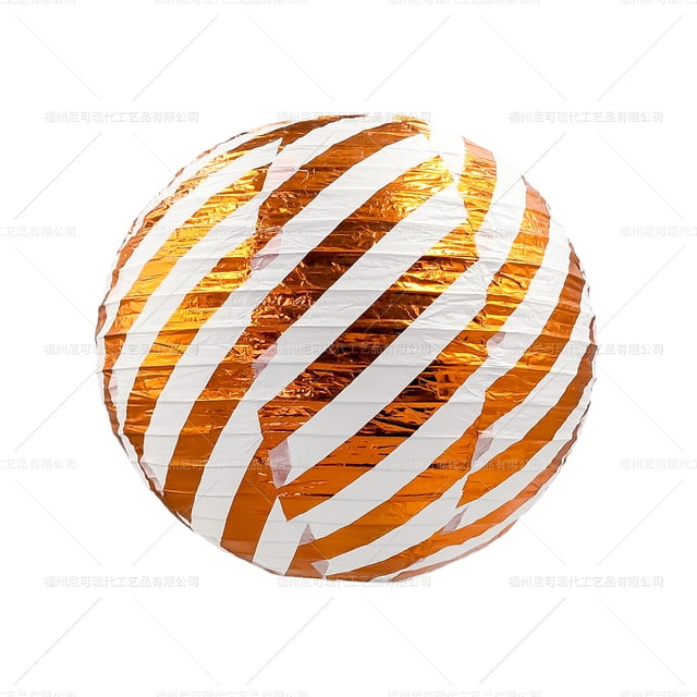 Farol dorado para exteriores, redondo, de papel rosa dorado, decoración para bodas, adornos plegables para fiestas de cumpleaños y vacaciones