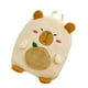 thumbnail image 5 of Mochila de peluche de carpincho, informal, elegante, ligera, ajustable para el hombro. Beige, 5 of 9