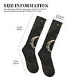 thumbnail image 2 of Lsque Abstract Starry Sky Moon Pattern Sport Compression Socks for Men & Women 15-20 mmHg Knee High Nurse Pregnant Running Medical and Travel Athletic, 2 of 6