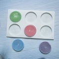thumbnail image 4 of Ludlz Cake Mold Reused Easy to Release Food Grade Soft Make Ice Bake Silicone Six Cookie Mold Bakeware Tools, 4 of 7