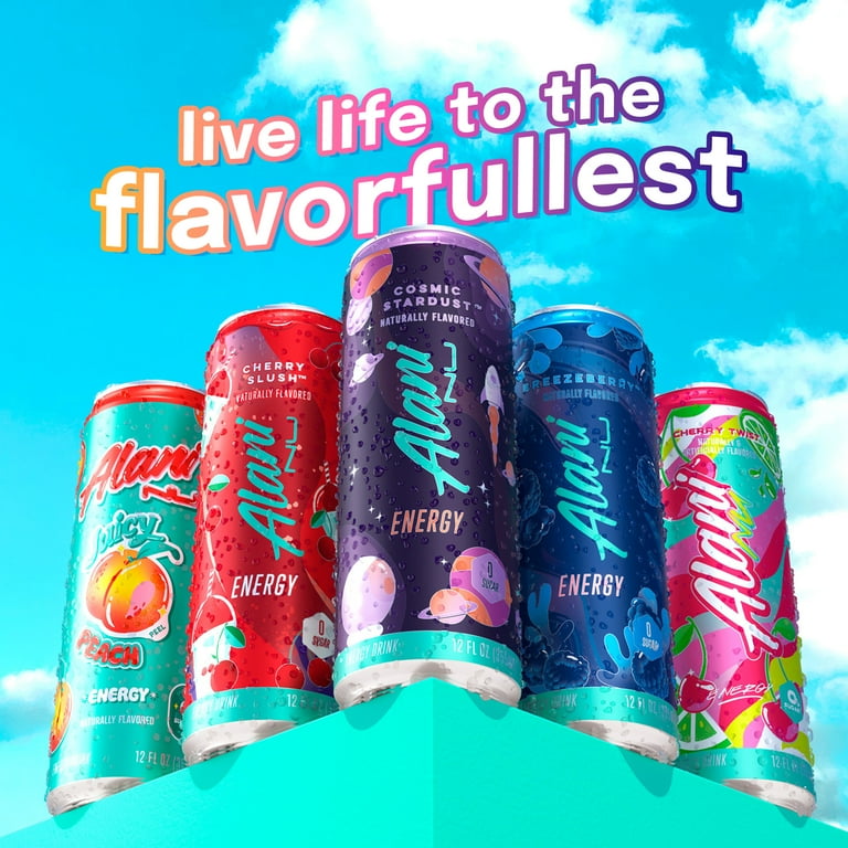 Alani Nu Energy Drink, Orange Kiss, Zero Sugar, 200mg Caffeine, 12