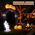 thumbnail image 4 of MAGOTAN 9 FT Halloween Inflatables Archway Outdoor Decorations Pumpkin Ghost Archway Halloween Inflatable Blow Up Pumpkin Tombstone Decoration Build-in LED Lights, 4 of 9
