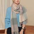 thumbnail image 4 of New Female Scarf Women'S Autumn And Winter Colorful Plaid Shawl Thickening Warm Fringe Scarf Scarf, 4 of 8