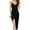 Black, variant on IROINNID Sheath Dress For Women Sleeveless Full-Length Solid Color Dress