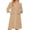 Brown(Western Ethnic Style), variant on Women's Robes Zipper Lightweight 3/4 Length Sleeve Summer Bathrobes for Women Zipper Front Knee Length Sunflower Print Trendy Sleepwear Nightgown with Pockets Yellow S