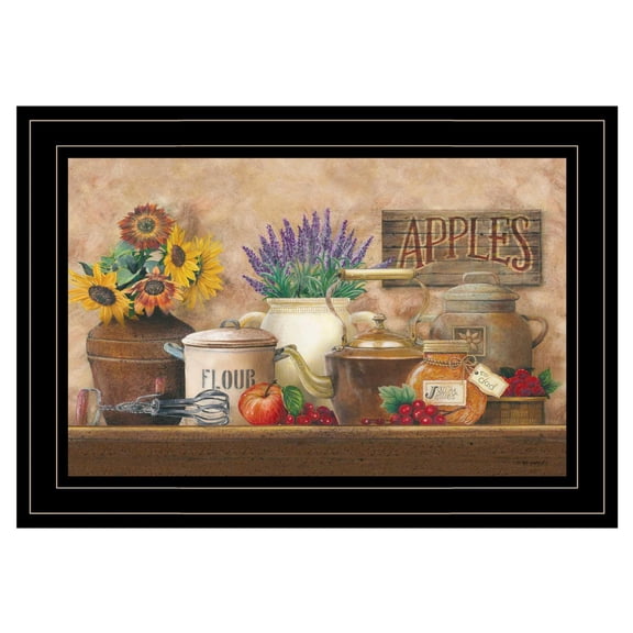 TrendyDecor4U Antique Kitchen By Ed Wargo Framed Print ED195B-704G