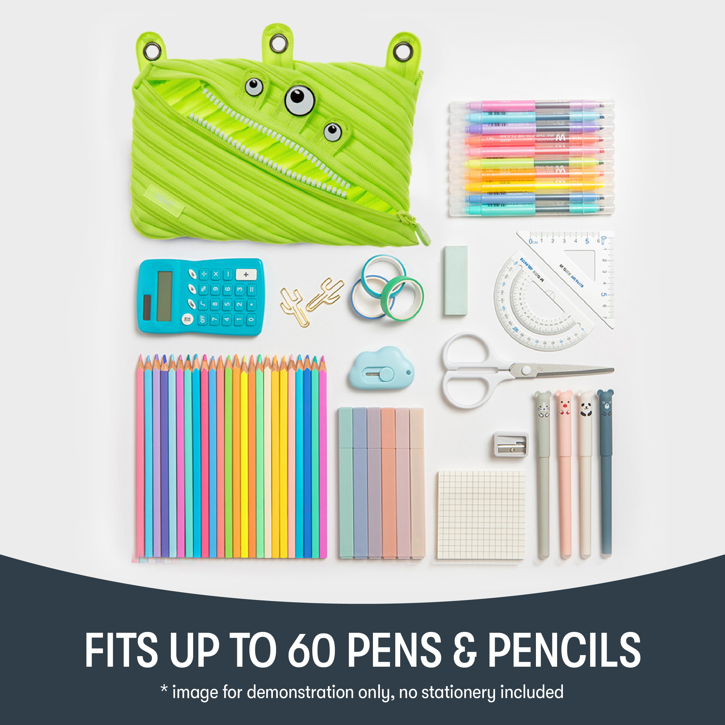 DiLoro Pencil Case, Pencil Pouch, Pen Holder, Cute Pencil Cases Bugatti Tan