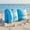 Blue, variant on Inflatable Arm Floaties 2 Pack Double Air Chambers Swimming Arm Bands Roll Up Water Sleeves Safe Swimming Training Accessories For Pool Beach Water Activities