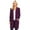Plum, variant on Moa Collection Women's Long Sleeve Casual Duster Classic Solid Long Body Cardigan