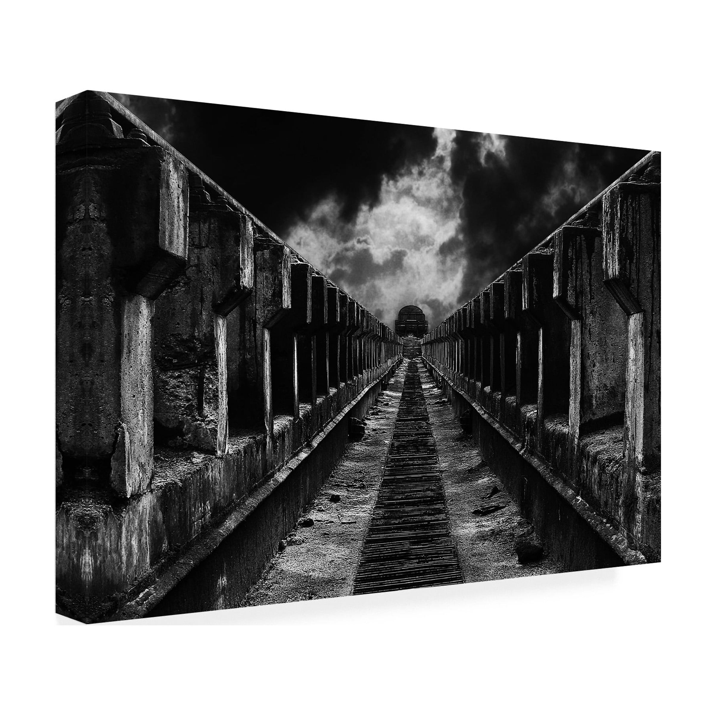 Mladjan Pajkic 'To The Train' Canvas Art