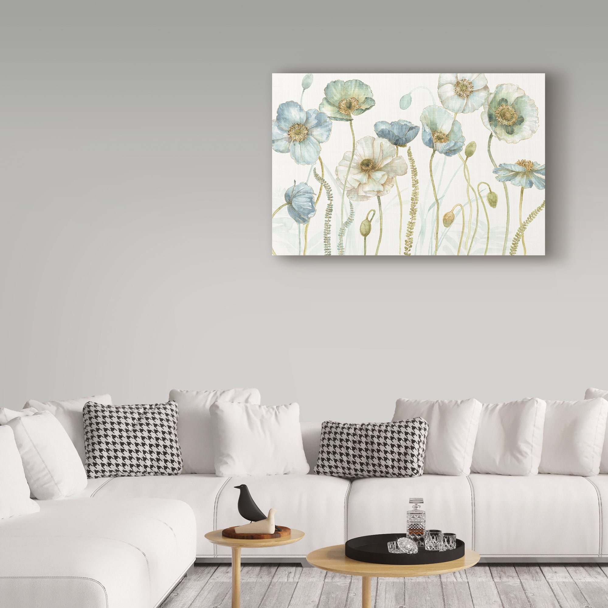 Trademark Fine Art 'My Greenhouse Flowers I Linen' Canvas Art by Lisa Audit