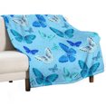 thumbnail image 2 of Throw Blanket Highend All Season Flannel Blanket for Couch Sofa Bed Butterfly Printed Lightweight Blanket，50×60inch, 2 of 5