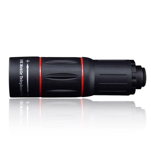 Cateissary Telescopio de fotografía para teléfono 18x ajustable externo de alta definición Monocular de viaje para teléfono inteligente observación al Teléfono y Comunicación