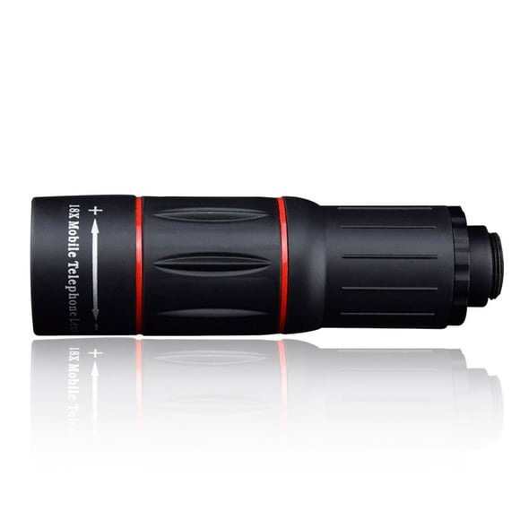 Cateissary Telescopio de fotografía para teléfono 18x ajustable externo de alta definición Monocular de viaje para teléfono inteligente observación al Teléfono y Comunicación