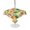Yellow, variant on Outdoor Tablecloth with Umbrella Hole for Patio/Picnic/Party/Camping, Summer Pineapple Waterproof Table Cloth Square Cover Washable, Tropical Fruits Lemon Sage Green Plaid (60"x 60")