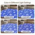 thumbnail image 7 of ODIKA 3'x5' Washable Throw Rug Stain Resistant, Low Profile, Non-Slip Toile Porcelain Interlocking Lattice Field Chinoiserie Botanical Refined for Entryway, Kitchen, Mudroom, 7 of 7