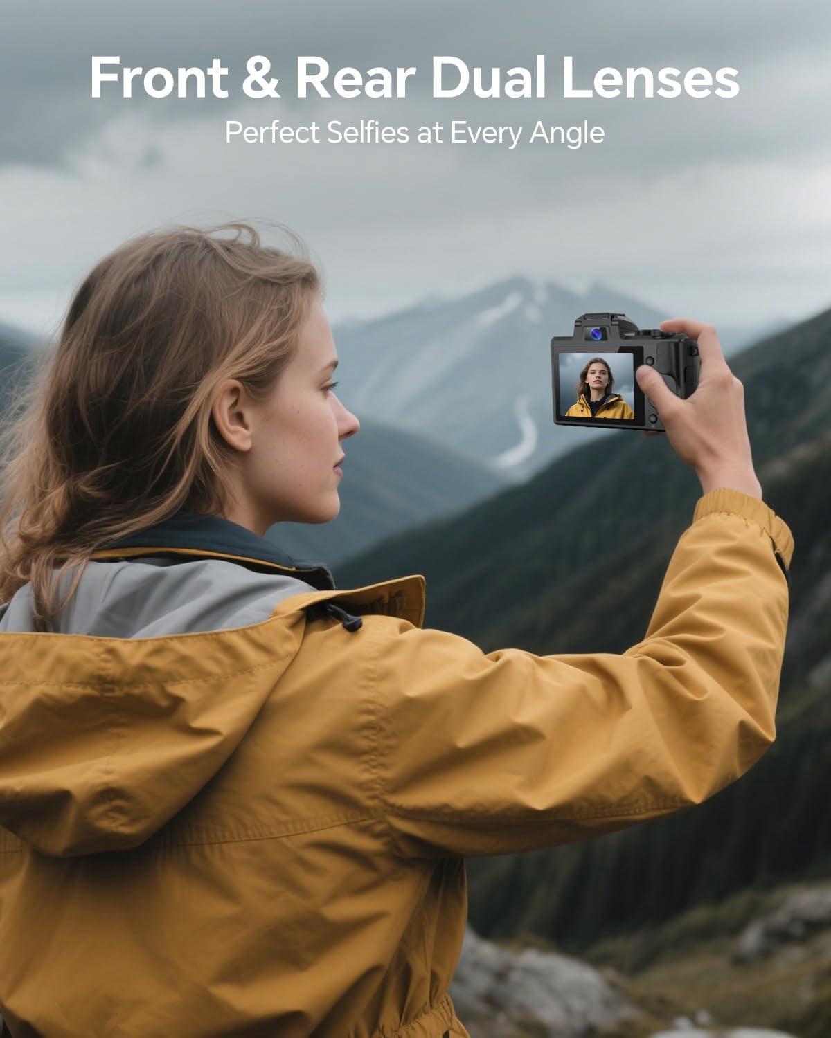 ACTITOP Digital Camera for Photography 8K 88MP Autofocus WiFi Vlog Dual-Lenses Camera for YouTube with 32GB Card,16X Digital Zoom Touch Screen Video Camera