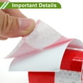 thumbnail image 3 of Unique Bargains Universal Reflective Tape Safety Warning Tape Reflector Conspicuity Tape for Trailer Trucks Bike Red White 10ft x 2", 3 of 5